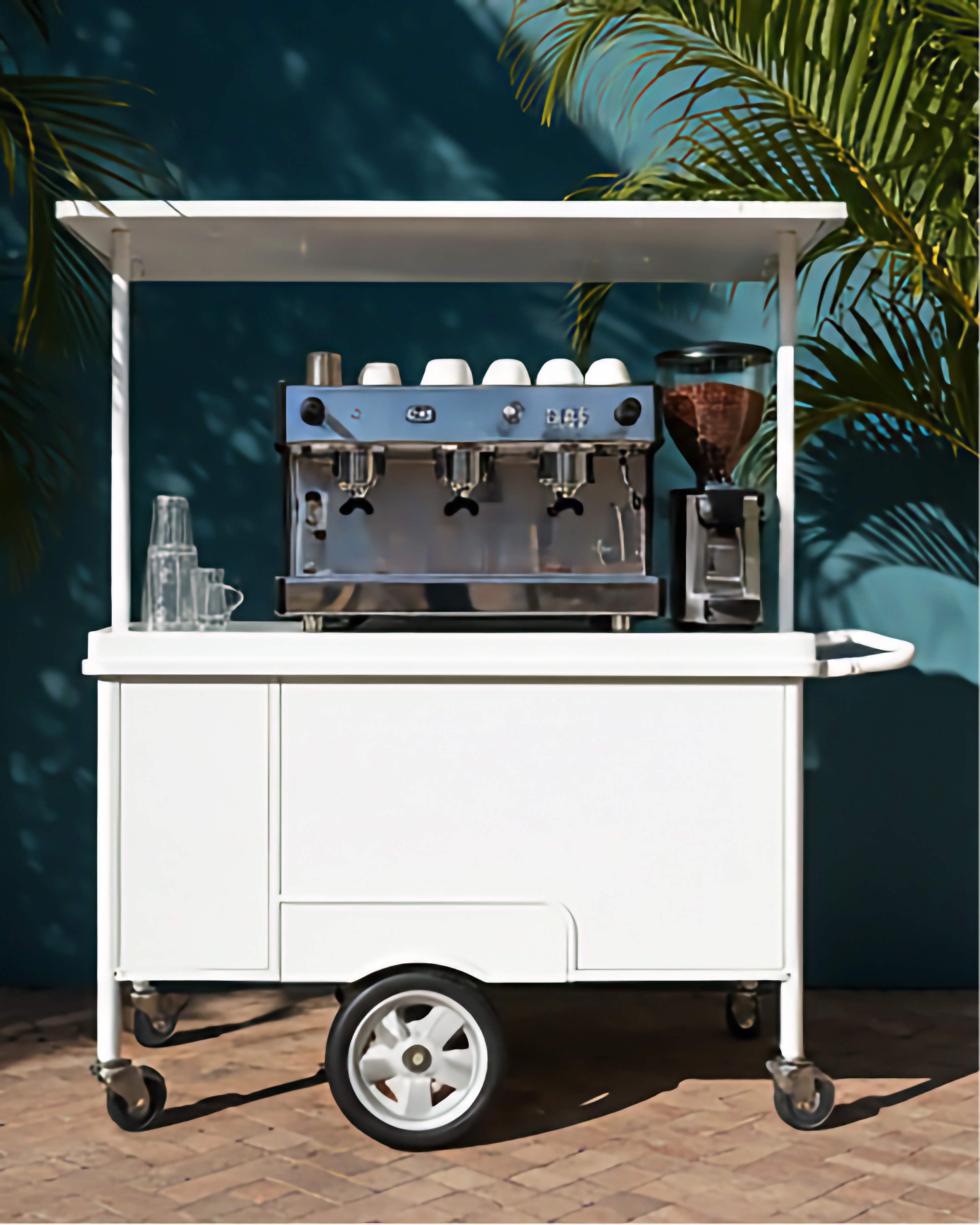 Hey Coffee mobile espresso cart